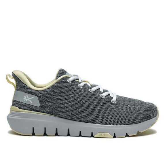 KURU Flex Via Athletic Sneaker Size 9 Wide Dove Gray / Pale Lime (80583) Size 40 - Picture 1 of 15